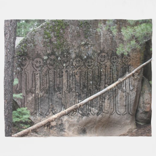 Nacht van de Walking Gigglers Fleece Deken (Voorkant (Horizontaal))