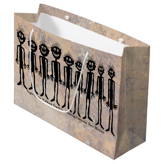 Nacht van de wandelende Gigglyph Groot Cadeauzakje (Voorkant Gekanteld)