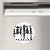 Nacht van de wandelende Gigglyph Magneet (Insitu (Vaatwasser))