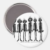 Nacht van de wandelende Gigglyph Magneet (Voorkant / Achterkant)