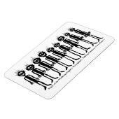 Nacht van de wandelende Gigglyph Magneet (Linkerzijde)