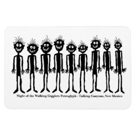 Nacht van de wandelende Gigglyph Magneet