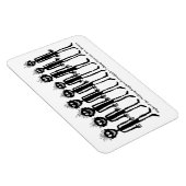 Nacht van de wandelende Gigglyph Magneet (Rechterzijde)