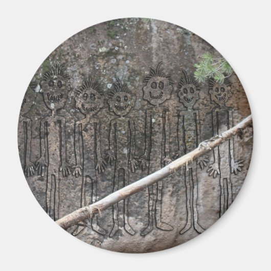 Nacht van de wandelende Gigglyph Magneet (Voorkant)