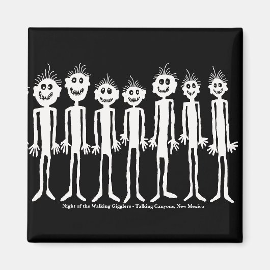 Nacht van de wandelende Gigglyph Magneet (Voorkant)