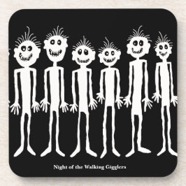 Nacht van de wandelende Gigglyph Onderzetter