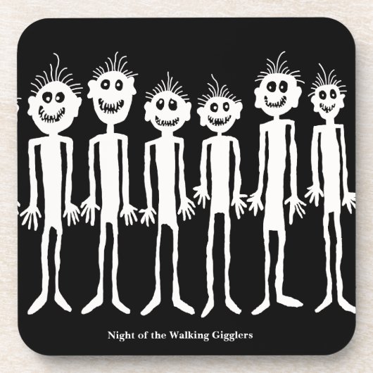 Nacht van de wandelende Gigglyph Onderzetter (Voorkant)