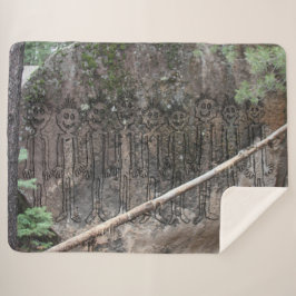 Nacht van de wandelende Gigglyph Sherpa Deken