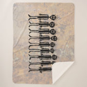 Nacht van de wandelende Gigglyph Sherpa Deken (Voorkant)