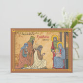 Nacht van Epiphany Vakantie Kaart (Staand voorkant)