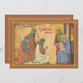 Nacht van Epiphany Vakantie Kaart (Voorkant / Achterkant)