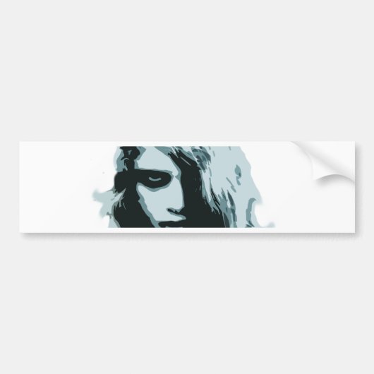 Nacht van het levende zombie meisje bumpersticker (Voorkant)