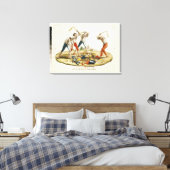 Nacht van het patriottische Delirium Canvas Afdruk (Insitu (Slaapkamer))