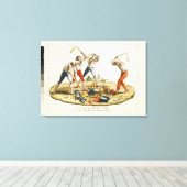Nacht van het patriottische Delirium Canvas Afdruk (Insitu (Houten vloer))