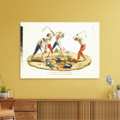 Nacht van het patriottische Delirium Canvas Afdruk (Insitu (Woonkamer))