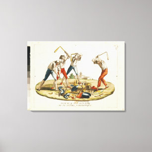 Nacht van het patriottische Delirium Canvas Afdruk