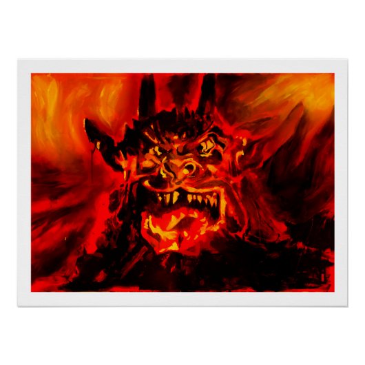 Nacht van het schilderij van de Demon Perfect Poster (Voorkant)