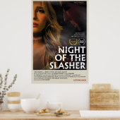 Nacht van het Slasher Poster (27 x 40) (Keuken)