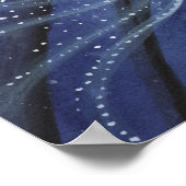 Nacht van het Wolf Fantasy Art Poster (Hoek)