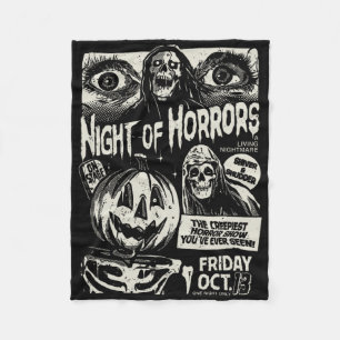 Nacht van Horrors Griezelige Skelet Jack O Lantern Fleece Deken