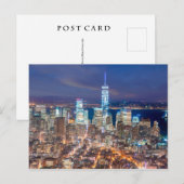Nacht van Manhattan Briefkaart (Voorkant / Achterkant)