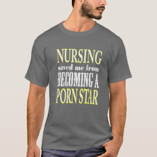 Nacht verpleegkunde bespaarde me van het ontstaan t-shirt