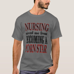 Nacht verpleegkunde bespaarde me van het ontstaan t-shirt