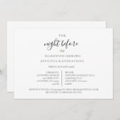 Nacht voor grote repetities kaart (Voorkant / Achterkant)