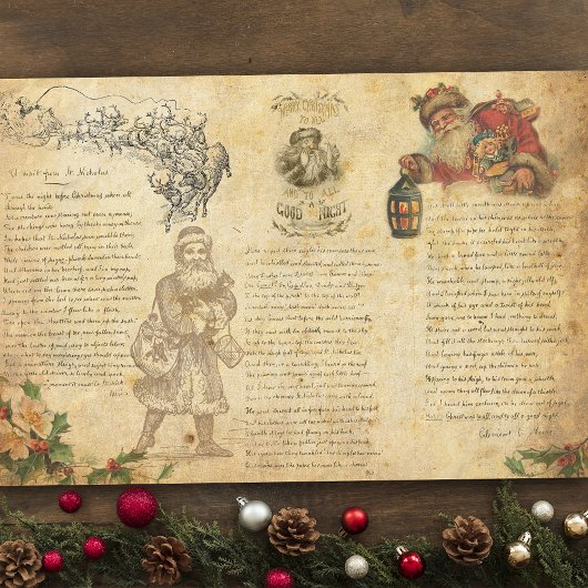  nacht voor kerstcollage tissuepapier