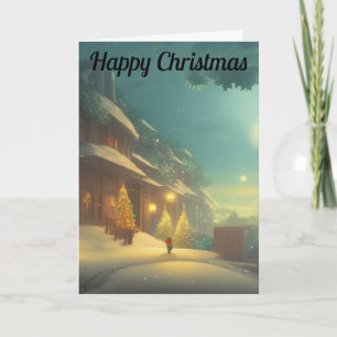 Nacht voor kerstkaart kaart
