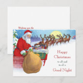 nacht voor kerstkerstkerstkerstkerstkerstkerstker briefkaart (Voorkant / Achterkant)