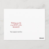 nacht voor kerstkerstkerstkerstkerstkerstkerstker briefkaart (Achterkant)