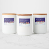 Nacht voor kerstlabel voedselcontainer etiket (Flessen)