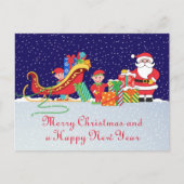 Nacht voor Kerstmis Briefkaart (Voorkant)