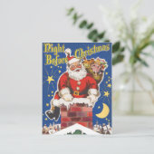 Nacht voor Kerstmis Briefkaart (Staand voorkant)