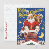 Nacht voor Kerstmis Briefkaart (Voorkant / Achterkant)