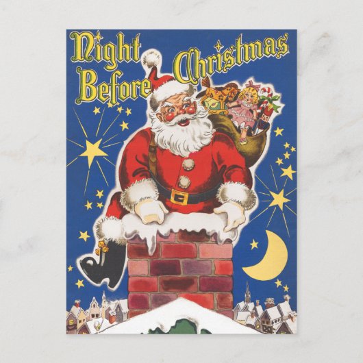 Nacht voor Kerstmis Briefkaart (Voorkant)
