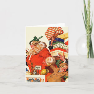 Nacht voor Kerstmis Feestdagen Kaart