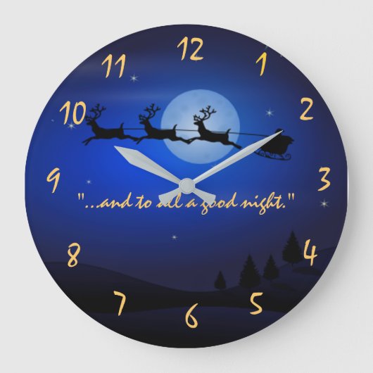 Nacht voor Kerstmis Grote Klok (Voorkant)