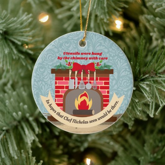 Nacht voor Kerstmis... Keramisch Ornament (Boom)