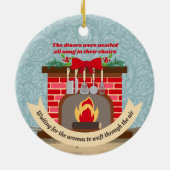 Nacht voor Kerstmis... Keramisch Ornament (Achterkant)