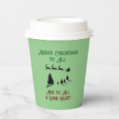Nacht voor Kerstmis Kerstman vakantie Papieren Bekers (Voorkant)