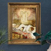 Nacht voor Kerstmis Kinderen in bed Poster