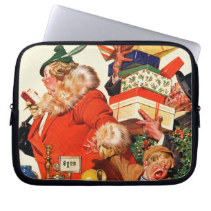 Nacht voor Kerstmis Laptop Sleeve