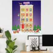 Nacht voor Kerstmis Poster (Thuiskantoor)