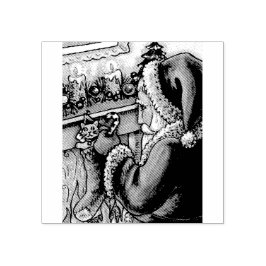 NACHT VOOR KERSTMIS, SANTA RUBBER STEMPEL