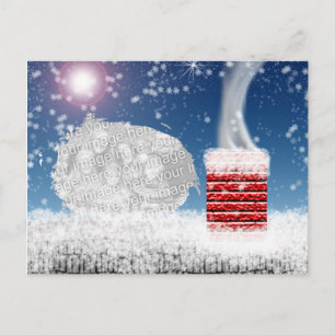 Nacht voor kerstmis Sjabloon Briefkaart