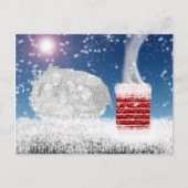 Nacht voor kerstmis Sjabloon Briefkaart (Voorkant)