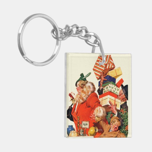 Nacht voor Kerstmis Sleutelhanger (Voorkant Links)