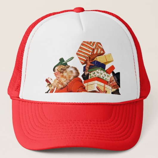 Nacht voor Kerstmis Trucker Pet (Voorkant)